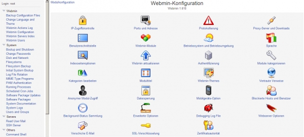 Webmin Admin Panel