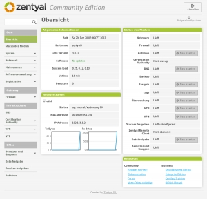 Zentyal Admin Panel